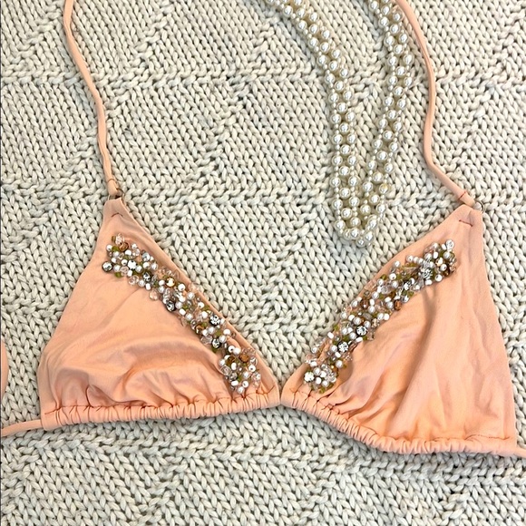 ZOE NYC | Women’s Pink Swim Top with Flattering Fit Bikini Bottoms Size. Medium - Picture 2 of 11